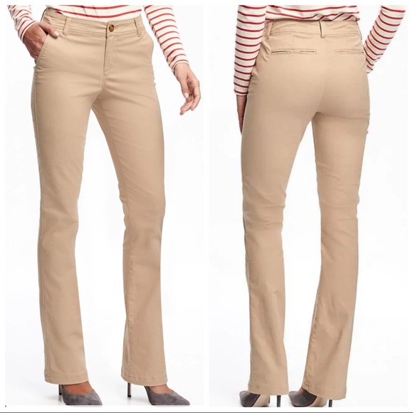 old navy bootcut khakis women's